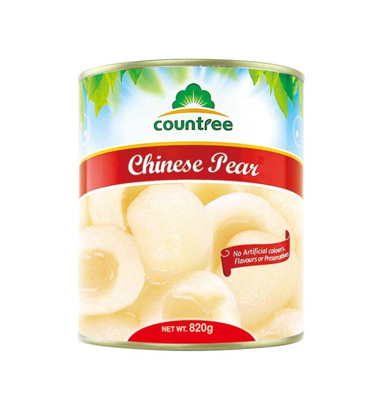 中國梨丁罐頭