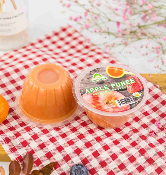 4盎司草莓味蘋果泥